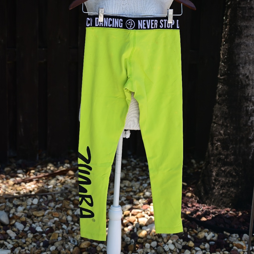 COPY - Never Stop Dancing Zumba Green Leggings